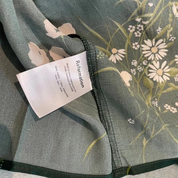 Reformation Frankie Silk Dress in Buena - Picture 9 of 11